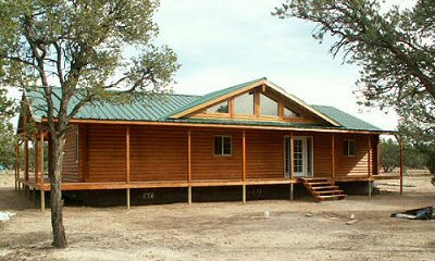 Photo of a log cabin in the Indian Springs Subdivision